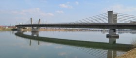 The Puch bridge over the Drava river in Ptuj
