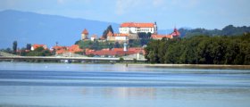 Ptuj over the lake