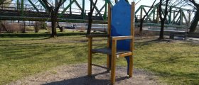 Large chair in Ptuj park