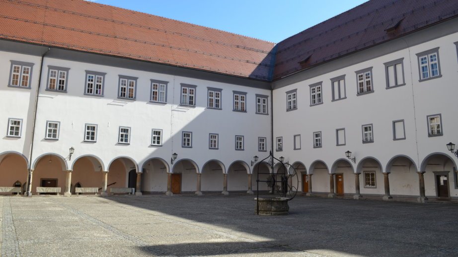 The interior of the Franciscan monastery in Ptuj