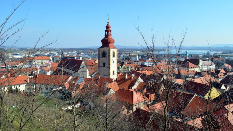 The church tower from the Ptuj Castle